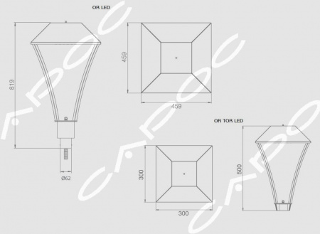 Светодиодный уличный светильник Оредеж LED OR LED M – №2