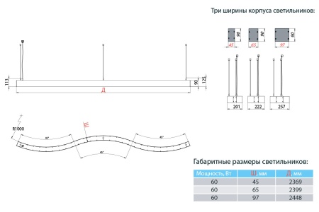 Светильник СТРЕЛА S 60 Вт LE-ССО-23-060-4487-20Д – №4